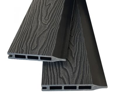 Заборная панель (шип-паз) Wood-X 146х20 Чёрное дерево 3D от производителя  EasyDecking по цене 510 р