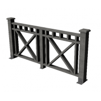 Декоративные ограждения ДПК "Виктория", Серый базальт, шлифованное Декоративные ограждения ДПК "Виктория", Серый базальт, шлифованное