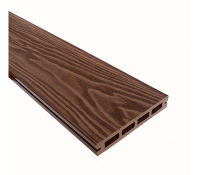 Террасная доска Смарт 3D Пустотелая с пазом Орех Милано от производителя  Terrapol по цене 673 р