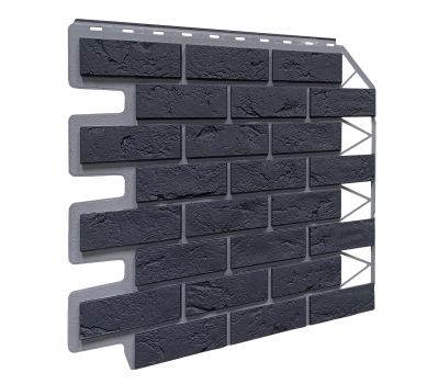 Фасадные панели Кирпич Баварский - Графит от производителя  Fineber по цене 595 р