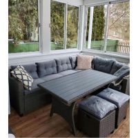 Комплект мебели плетеной из иск. ротанг AFM-307G-Grey Комплект мебели плетеной из иск. ротанг AFM-307G-Grey