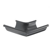 Угол желоба, наружный 90° RAL 7024 Тёмно-серый 125/90 Угол желоба, наружный 90° RAL 7024 Тёмно-серый 125/90