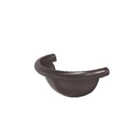 Заглушка желоба полукруглая RR 32 Тёмно-коричневый 150/100 Заглушка желоба полукруглая RR 32 Тёмно-коричневый 150/100