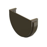 Заглушка желоба универсальная Premium ПВХ Каштан Заглушка желоба универсальная Premium ПВХ Каштан